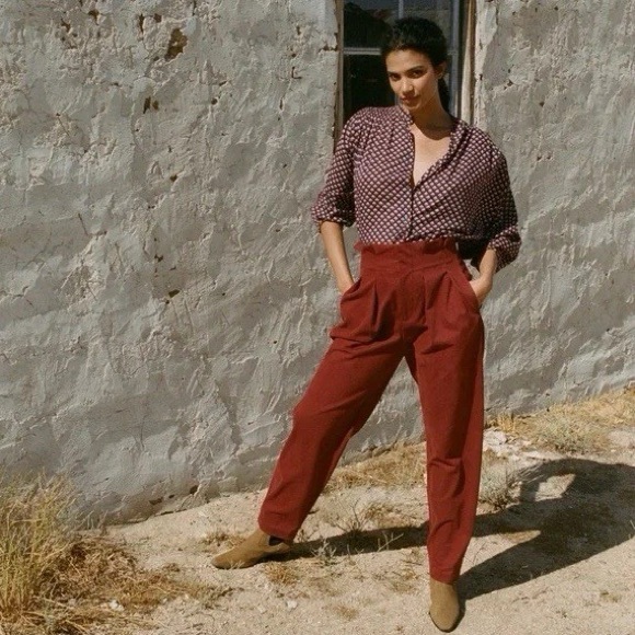 DÔEN Blouse Doen Ojai Printed Button Front Top in Harbor Medallion D’Arles - Picture 2 of 16